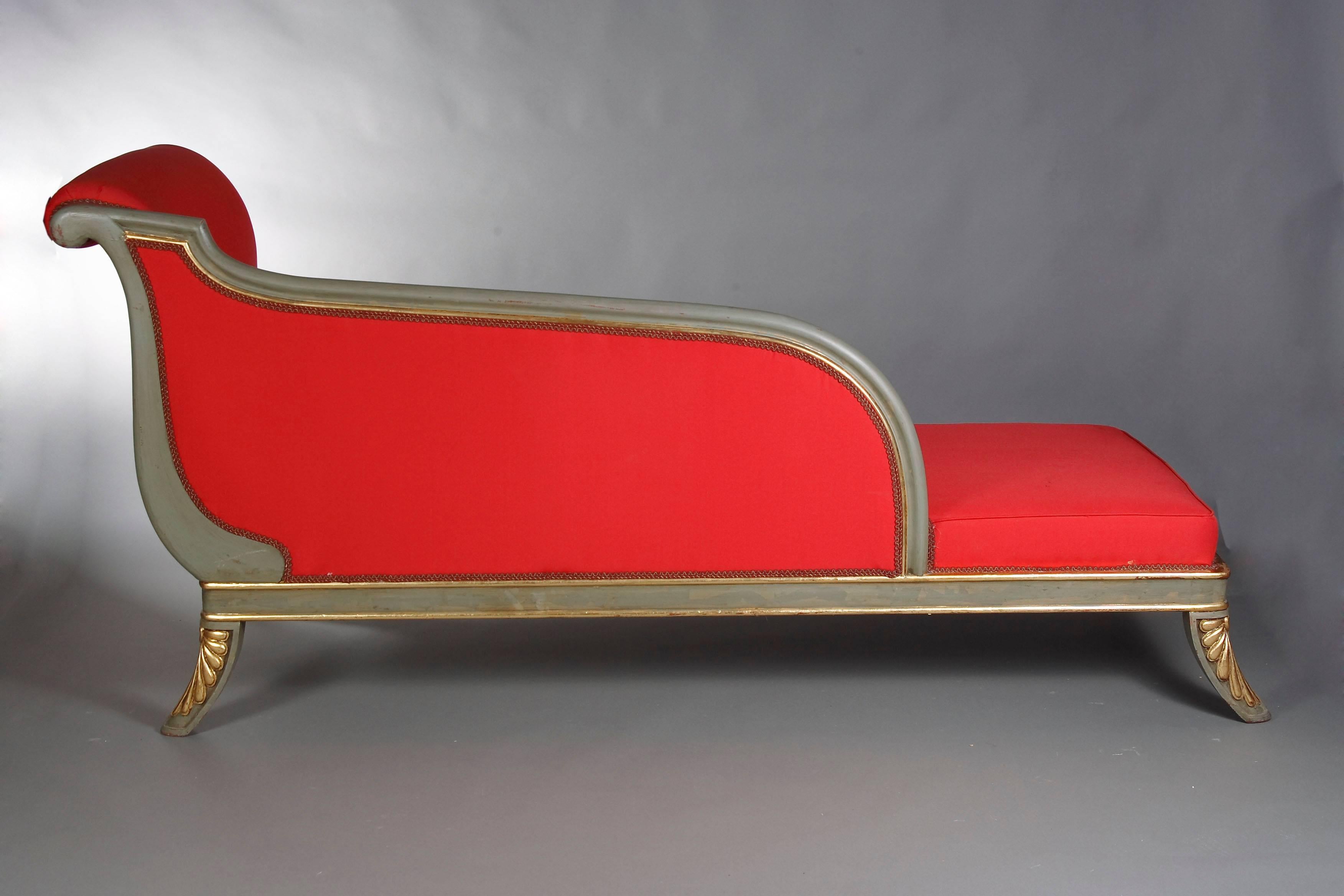 20th Century French Chaise Lounge in the Empire Style 3
