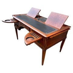 Vintage 20th century French Cherry Wood System Desk, 1980s