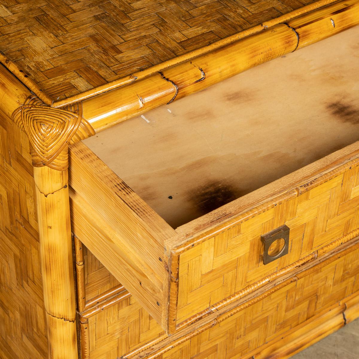 20th Century French Chest of Drawers in Bamboo, C.1970 For Sale 10