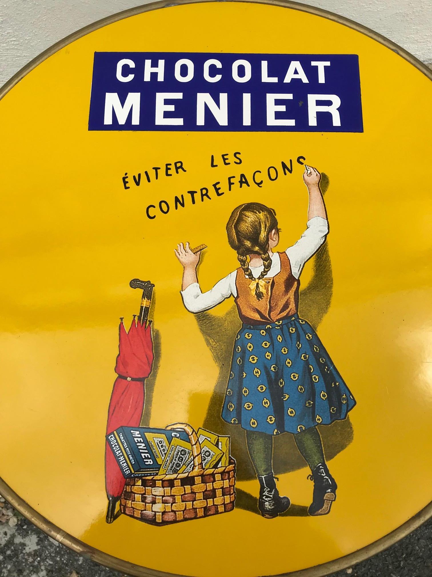 20th century French Chocolat Meunier Advertising Gueridon, 2000s 1