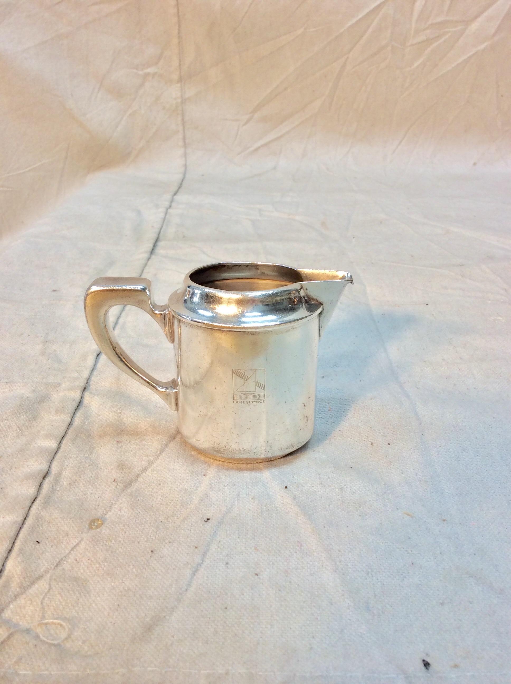 20th Century French Christofle Hotel Silver Silverplate La Residence Creamer For Sale 6