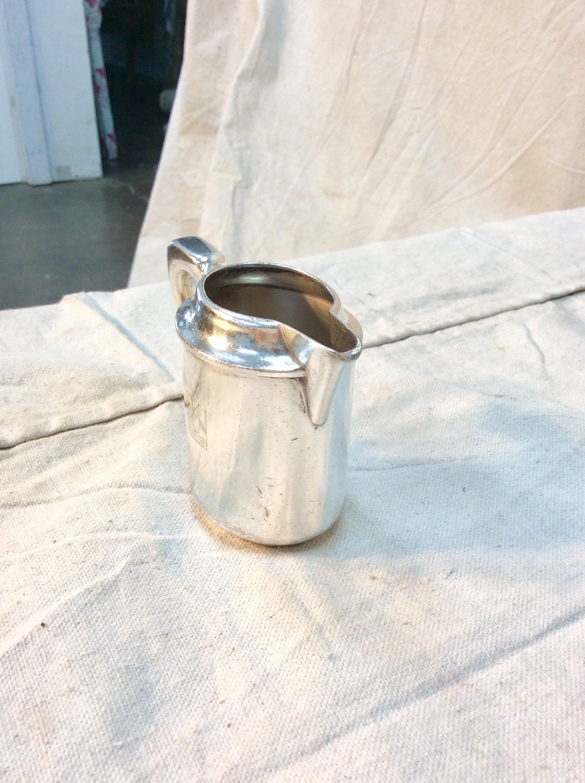 20th Century French Christofle Hotel Silver Silverplate La Residence Creamer In Good Condition For Sale In Burton, TX