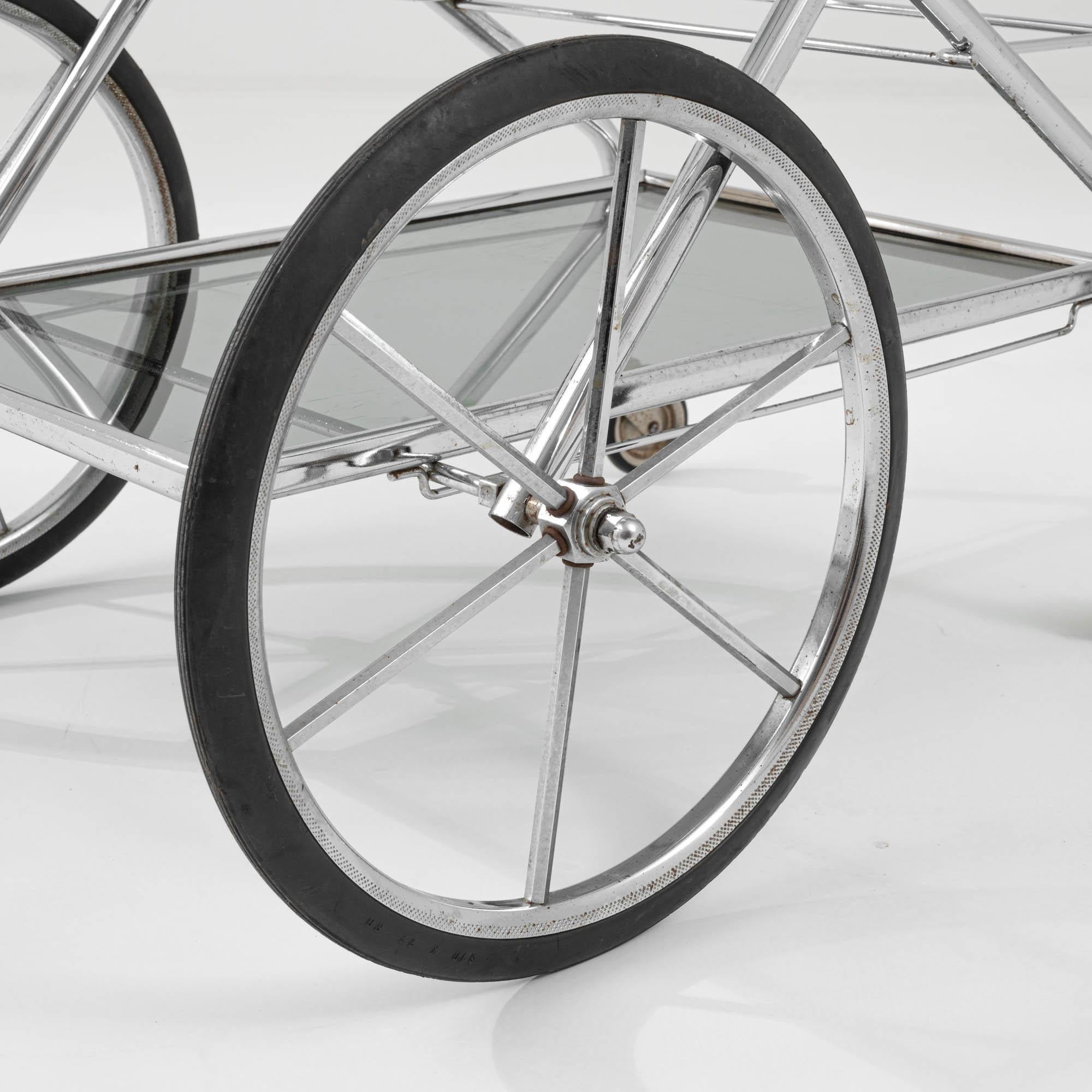 20th Century French Chrome Bar Cart 5