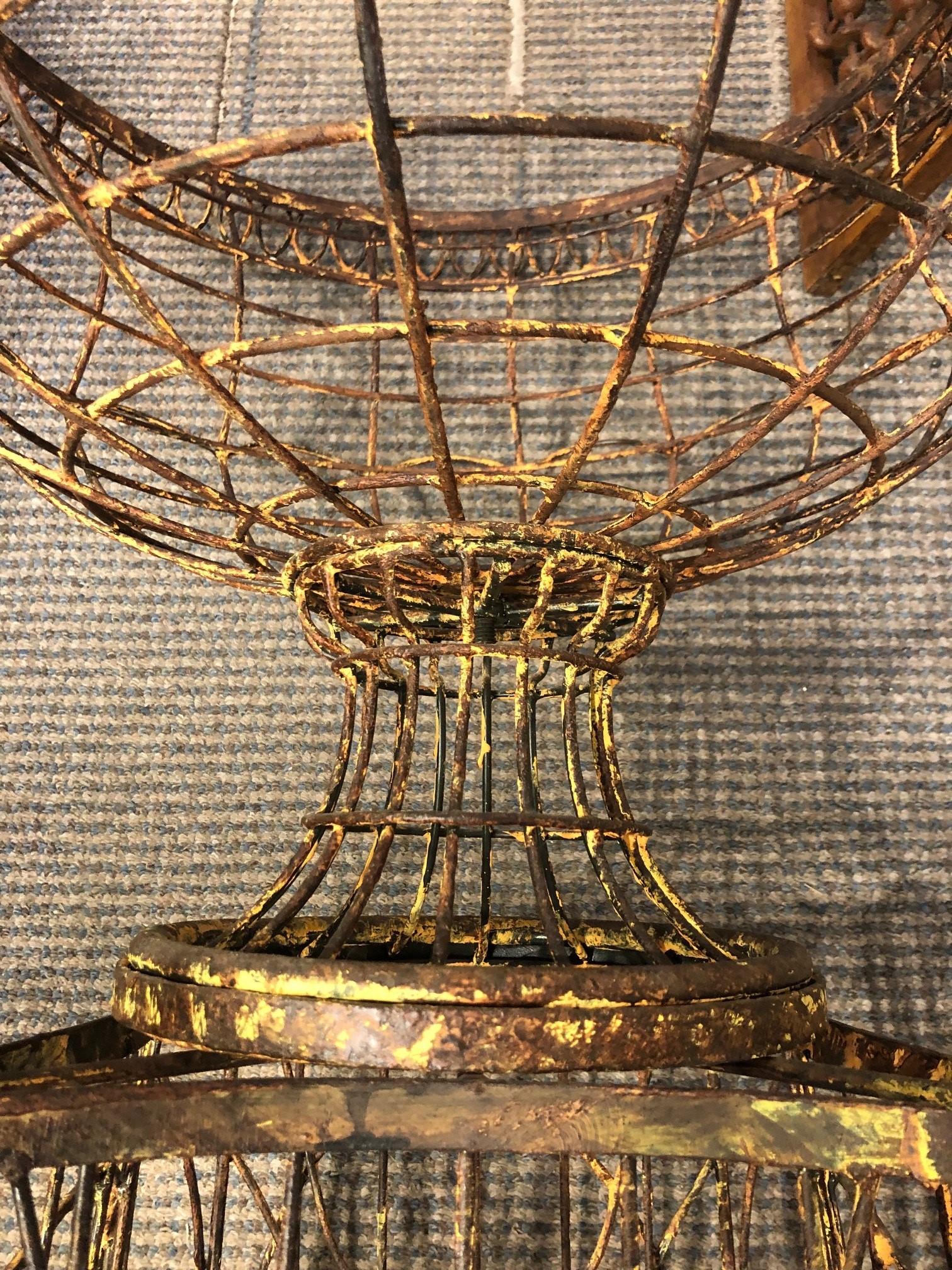 french wire planter