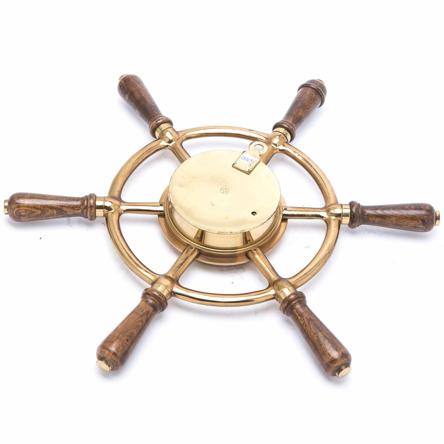 Metal 20th Century French Clock and Barometer by Hermes, circa 1950