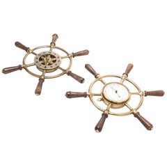 Used 20th Century French Clock and Barometer by Hermes, circa 1950
