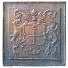 20th Century French Coat of Arms Fireback