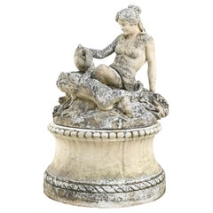 20th Century French Concrete Garden Sculpture Vintage 20th Century French Concrete Garden Sculpture