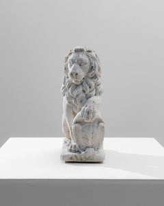 20th Century French Concrete Lion Sculpture