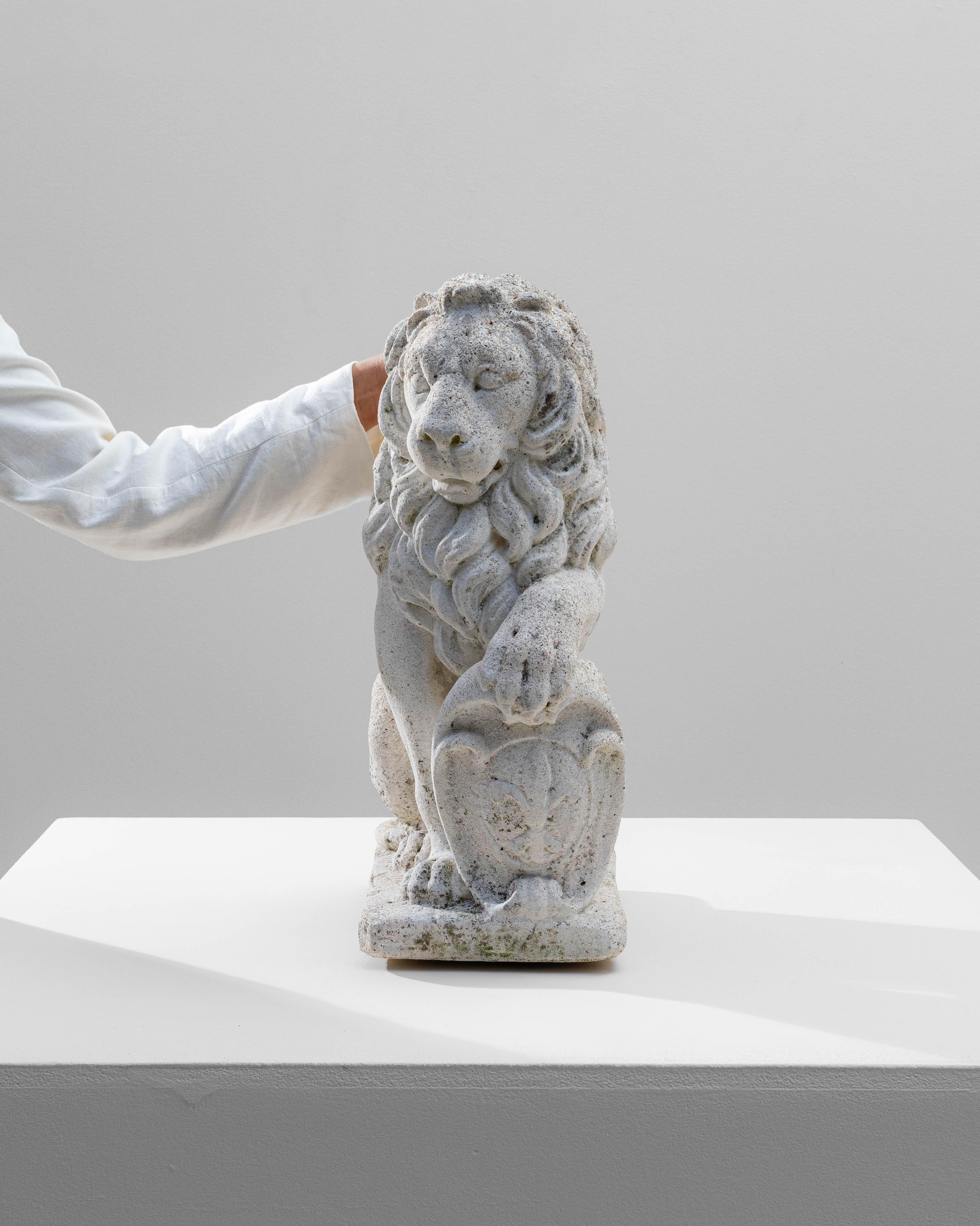 20th Century French Concrete Lion Sculpture For Sale 1