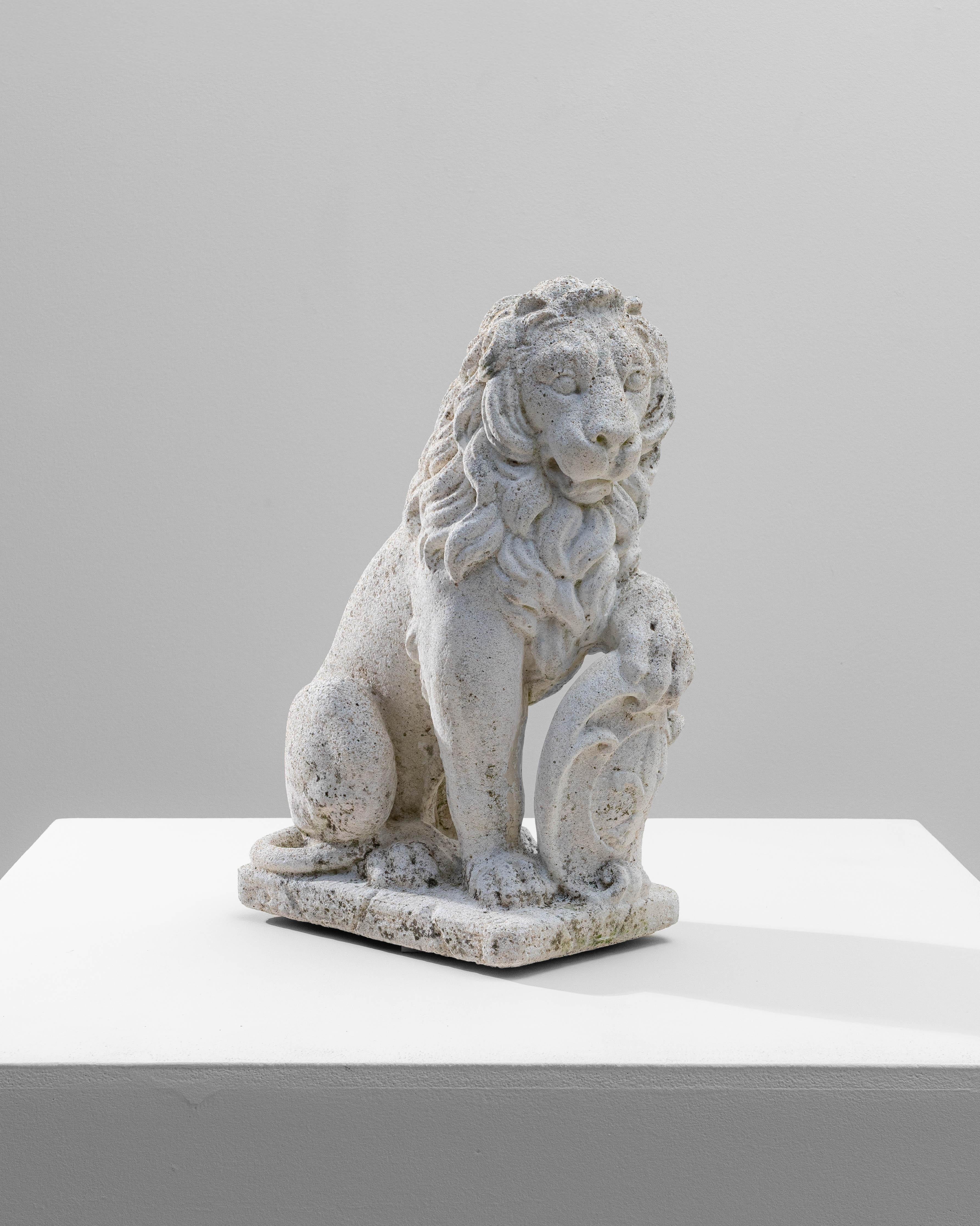 20th Century French Concrete Lion Sculpture For Sale 2