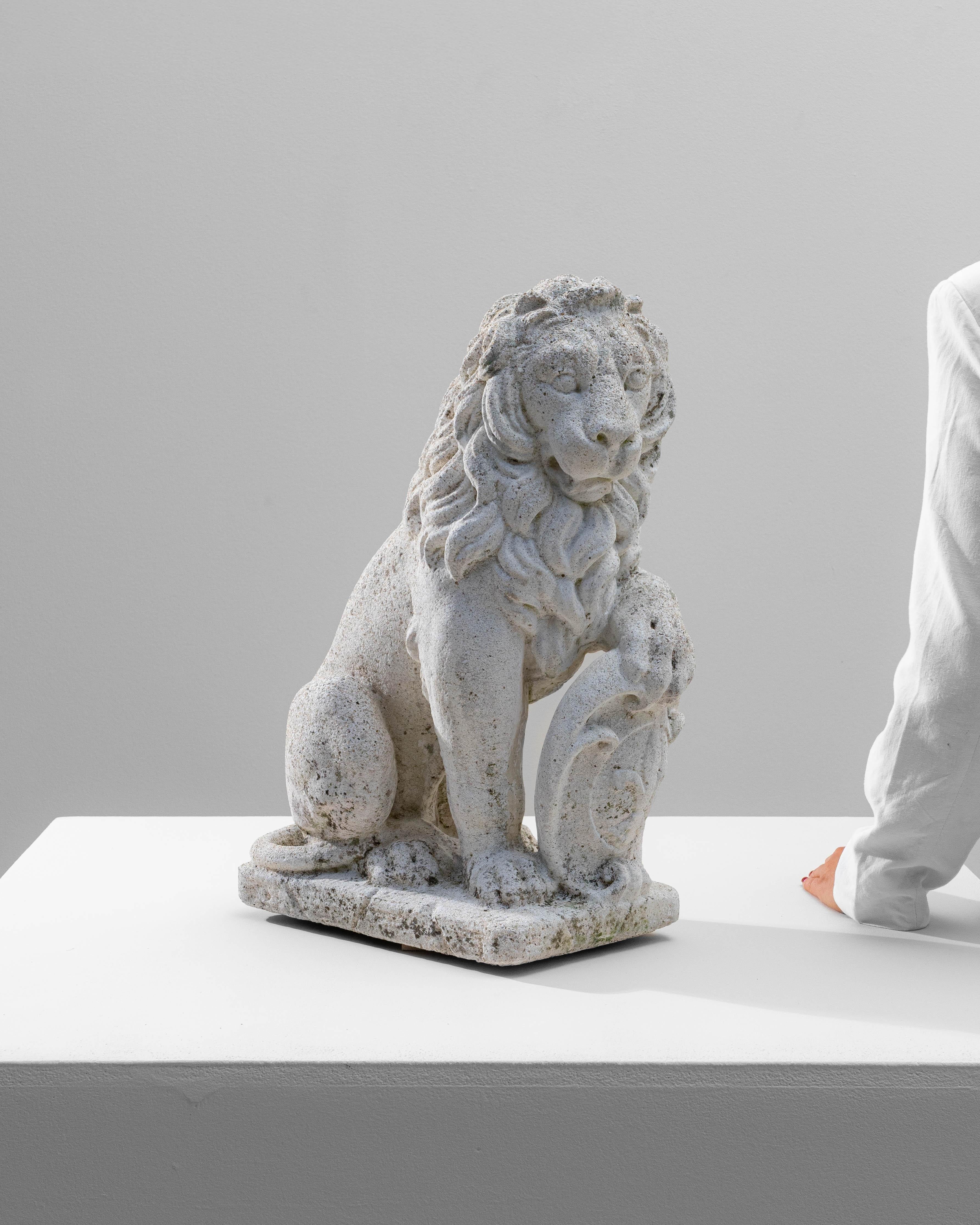 20th Century French Concrete Lion Sculpture For Sale 3