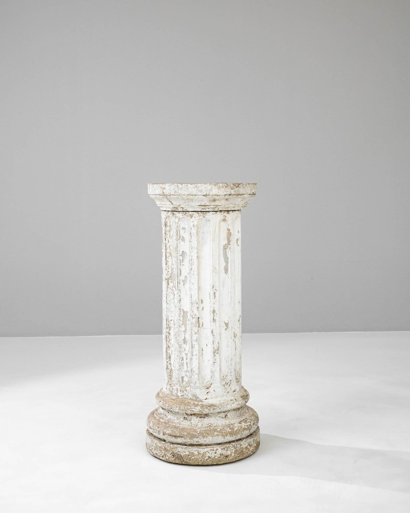 20th Century French Concrete Pedestal In Good Condition In High Point, NC