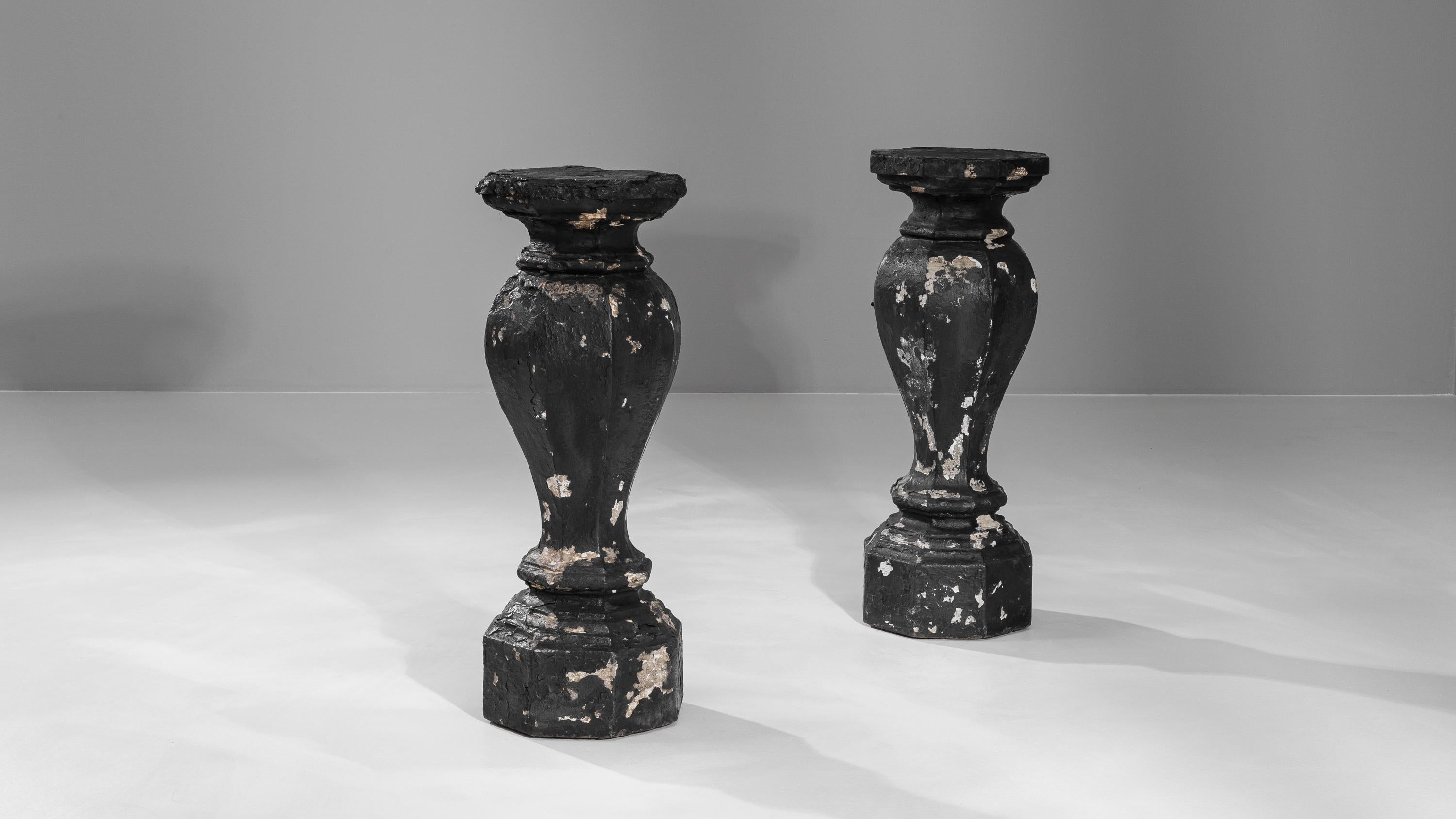 20th Century French Concrete Pedestals, a Pair For Sale 2