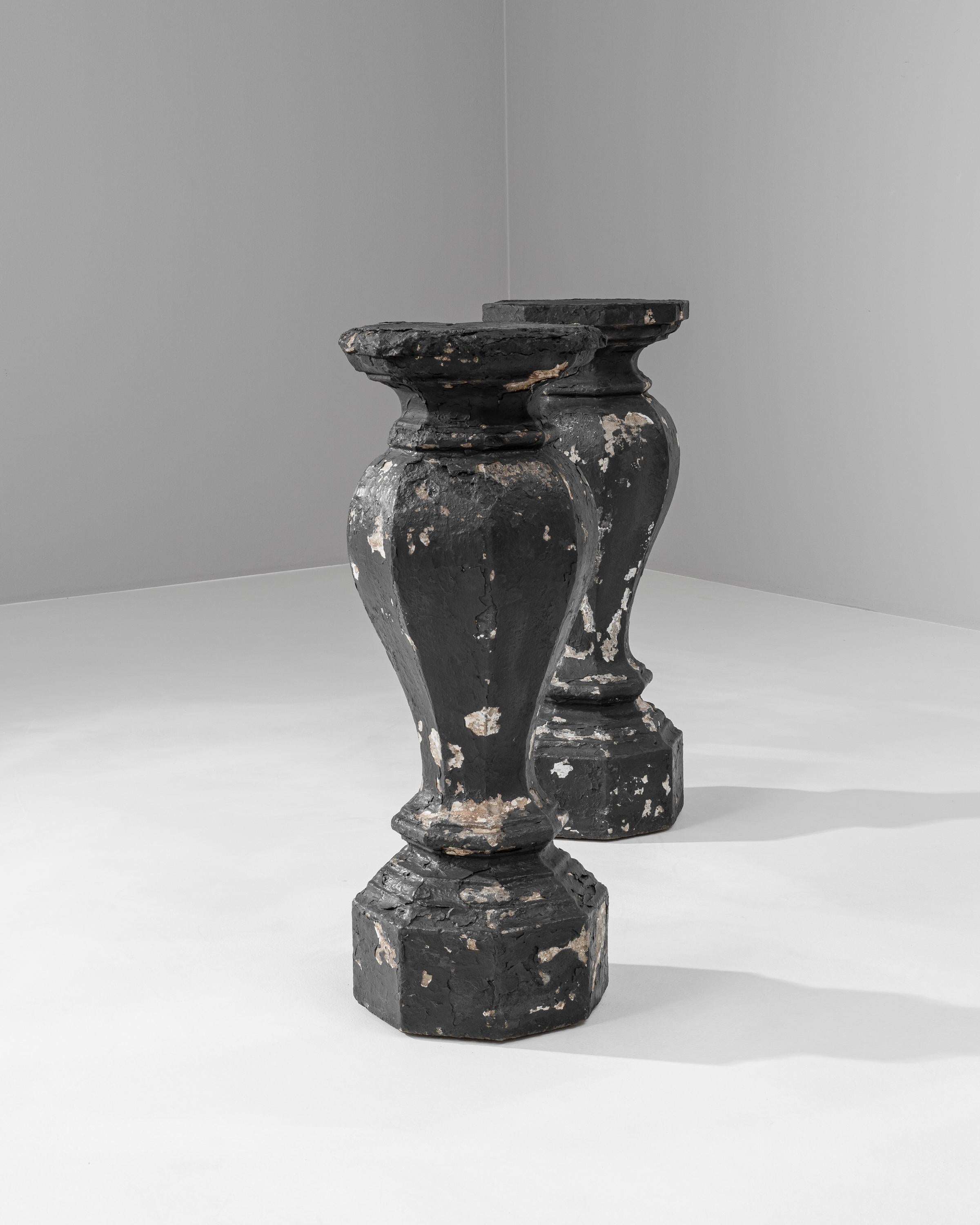 20th Century French Concrete Pedestals, a Pair For Sale 4