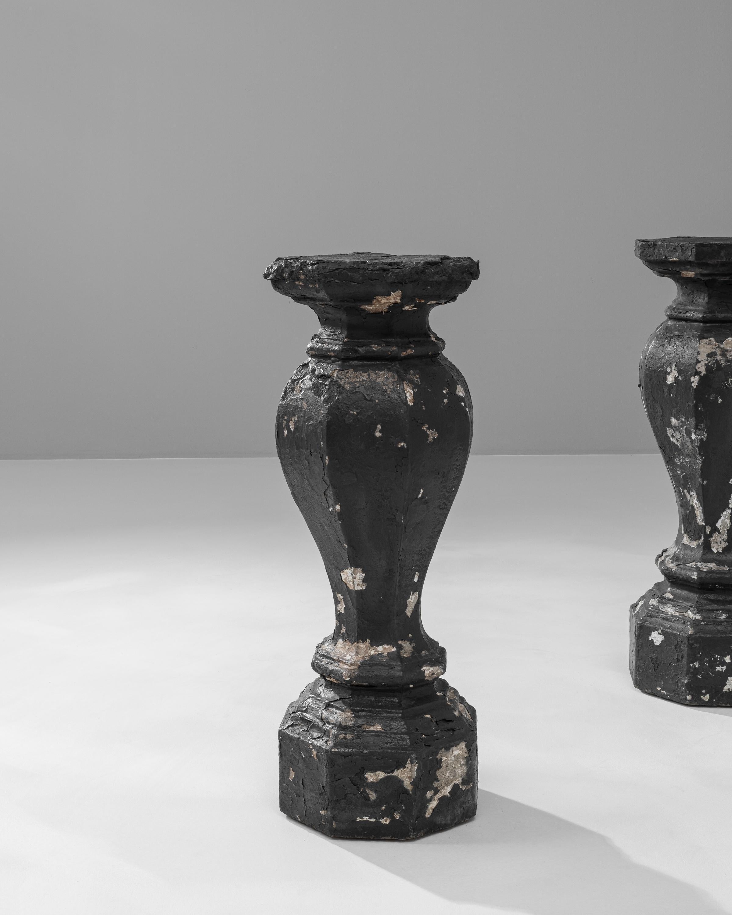 20th Century French Concrete Pedestals, a Pair For Sale 5