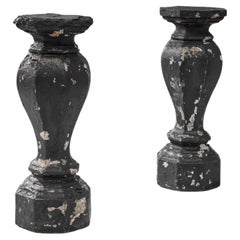 Used 20th Century French Concrete Pedestals, a Pair