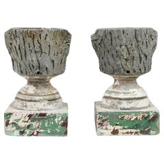 Used 20th Century French Concrete Planters, a Pair