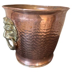 Retro 20th century French Copper and Brass Champagne Bucket, 1950s