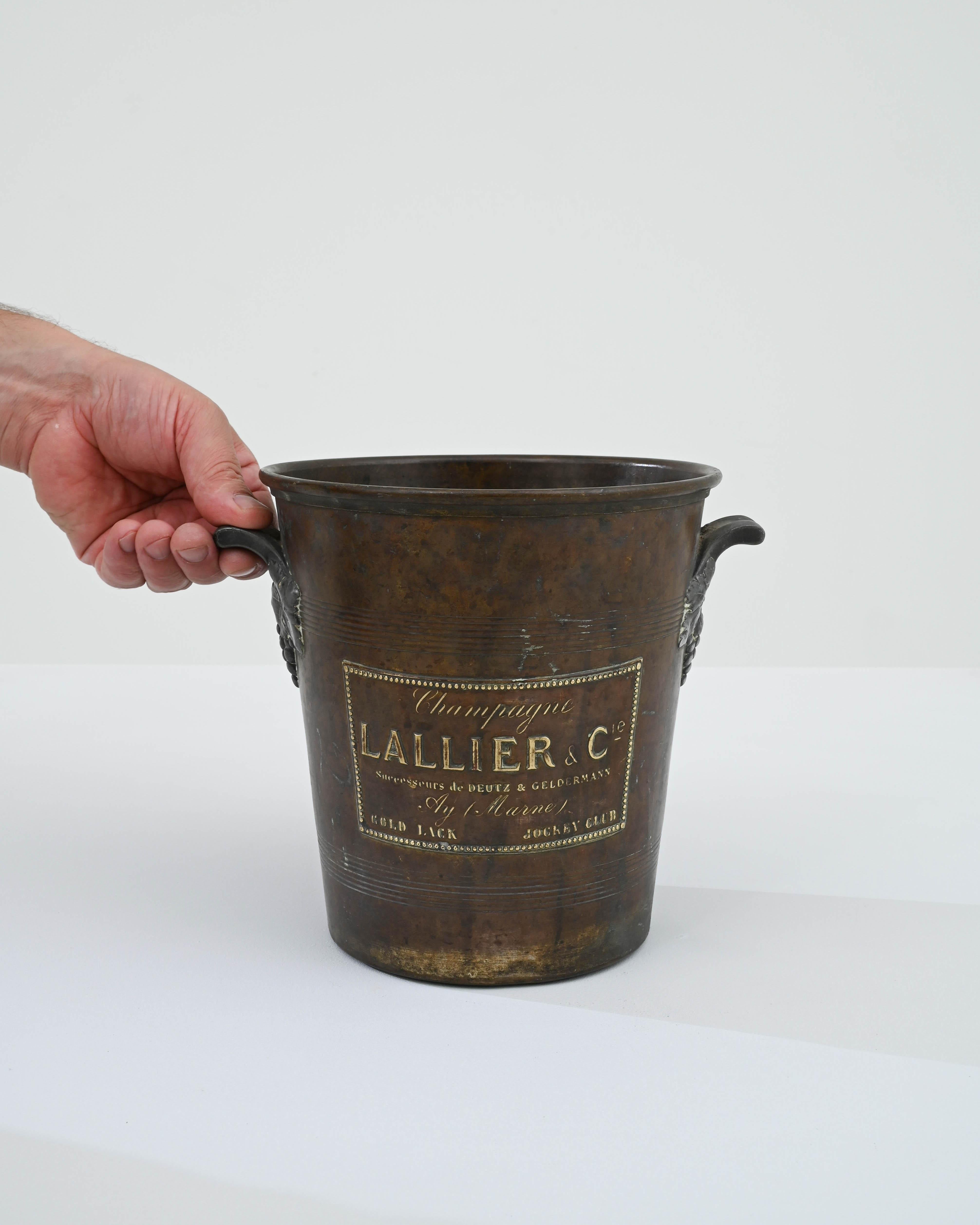 French Provincial 20th Century French Copper Ice Bucket