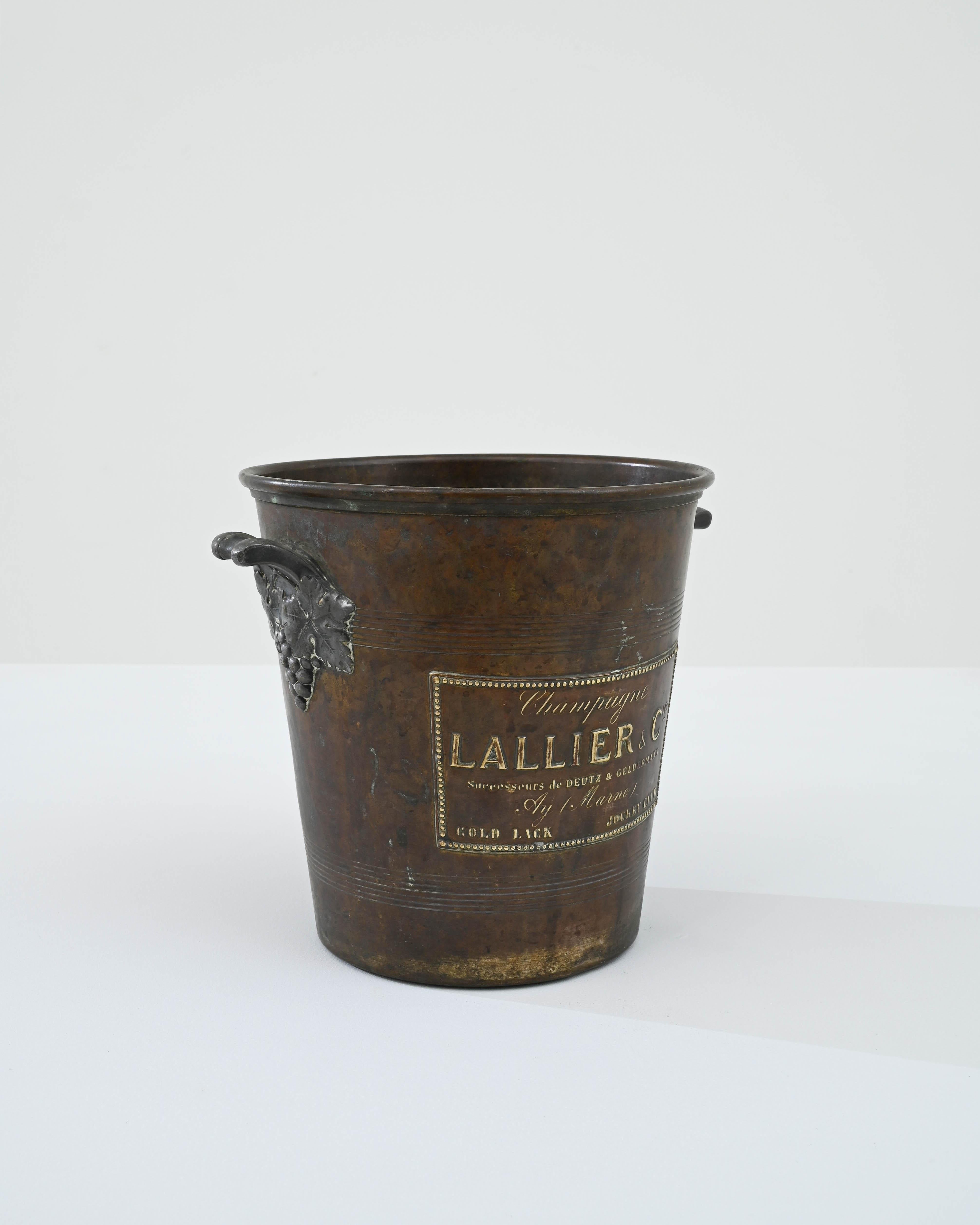 20th Century French Copper Ice Bucket In Good Condition In High Point, NC