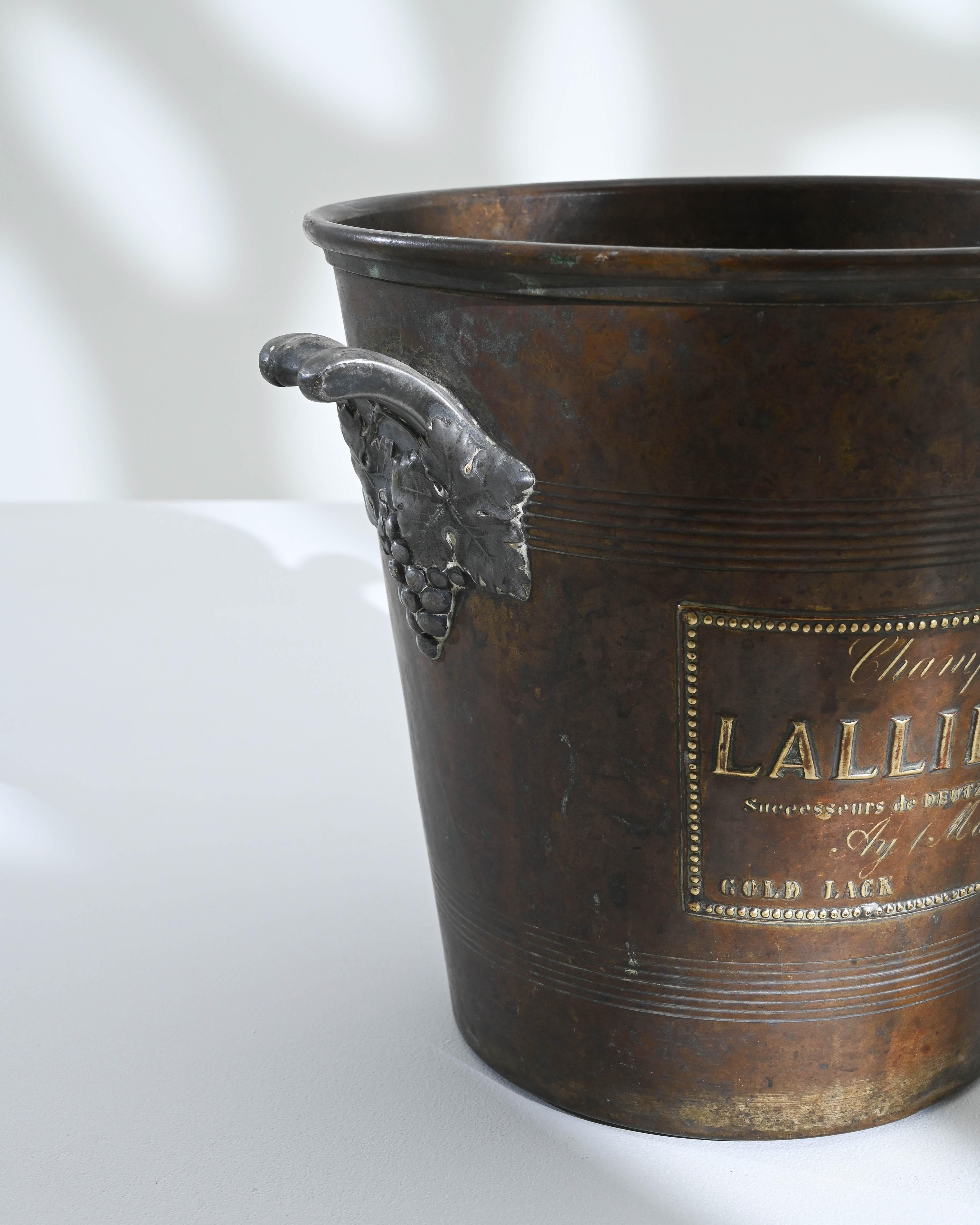 20th Century French Copper Ice Bucket 2