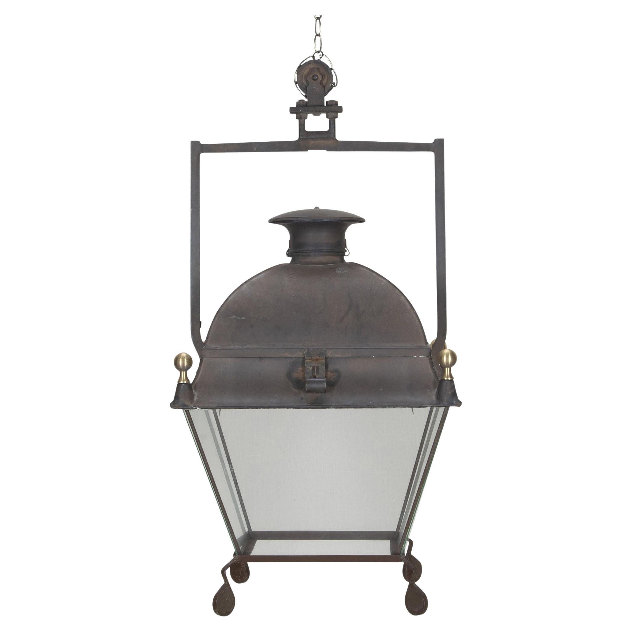 20th Century French Copper Lantern