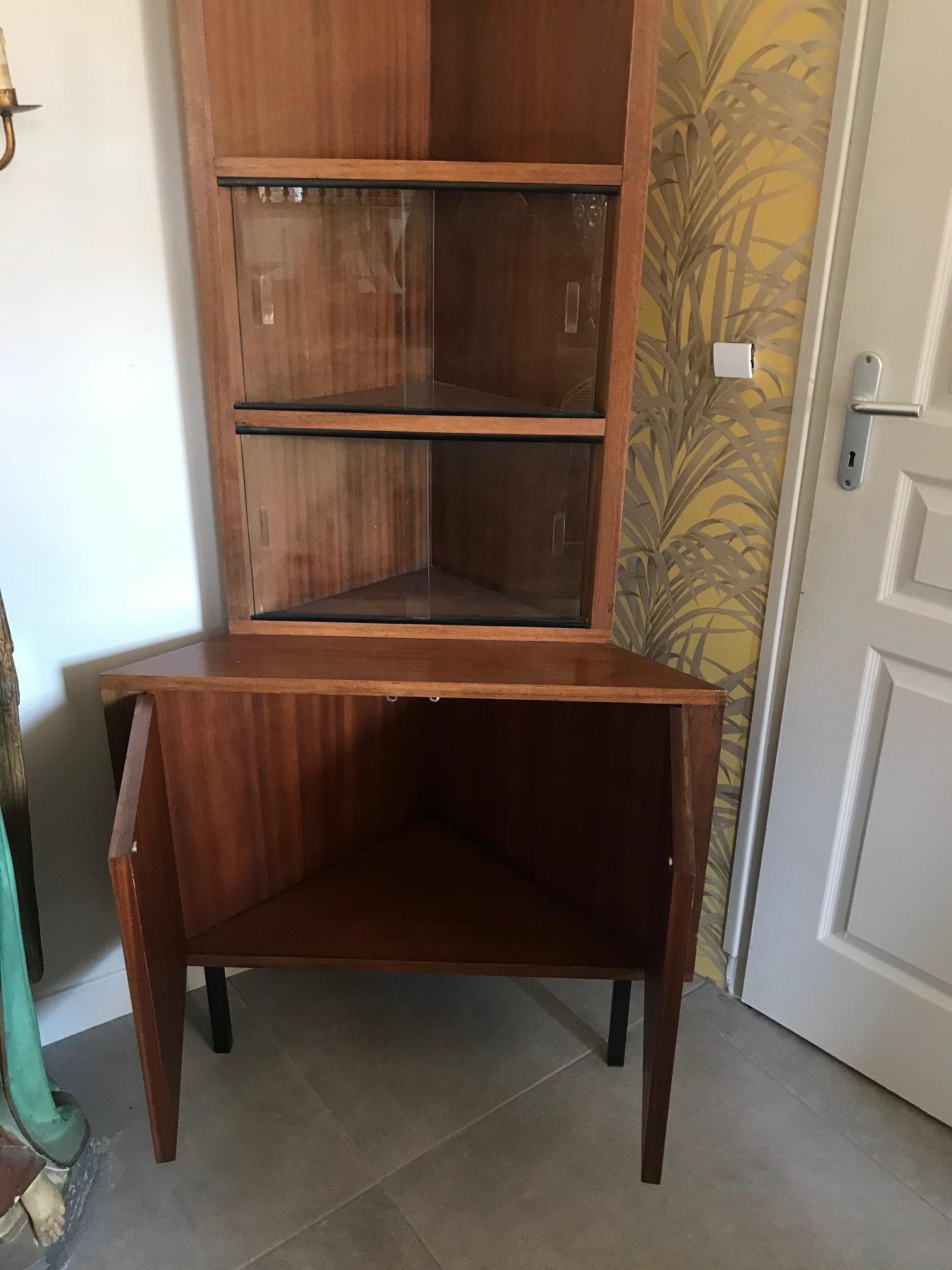 20th Century French Corner Cabinet, 1960s 9