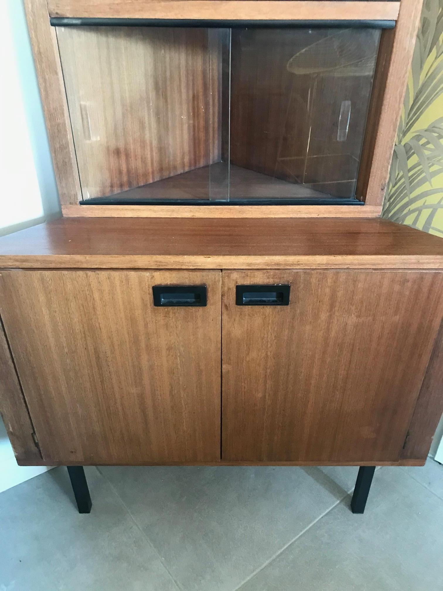 20th Century French Corner Cabinet, 1960s 11