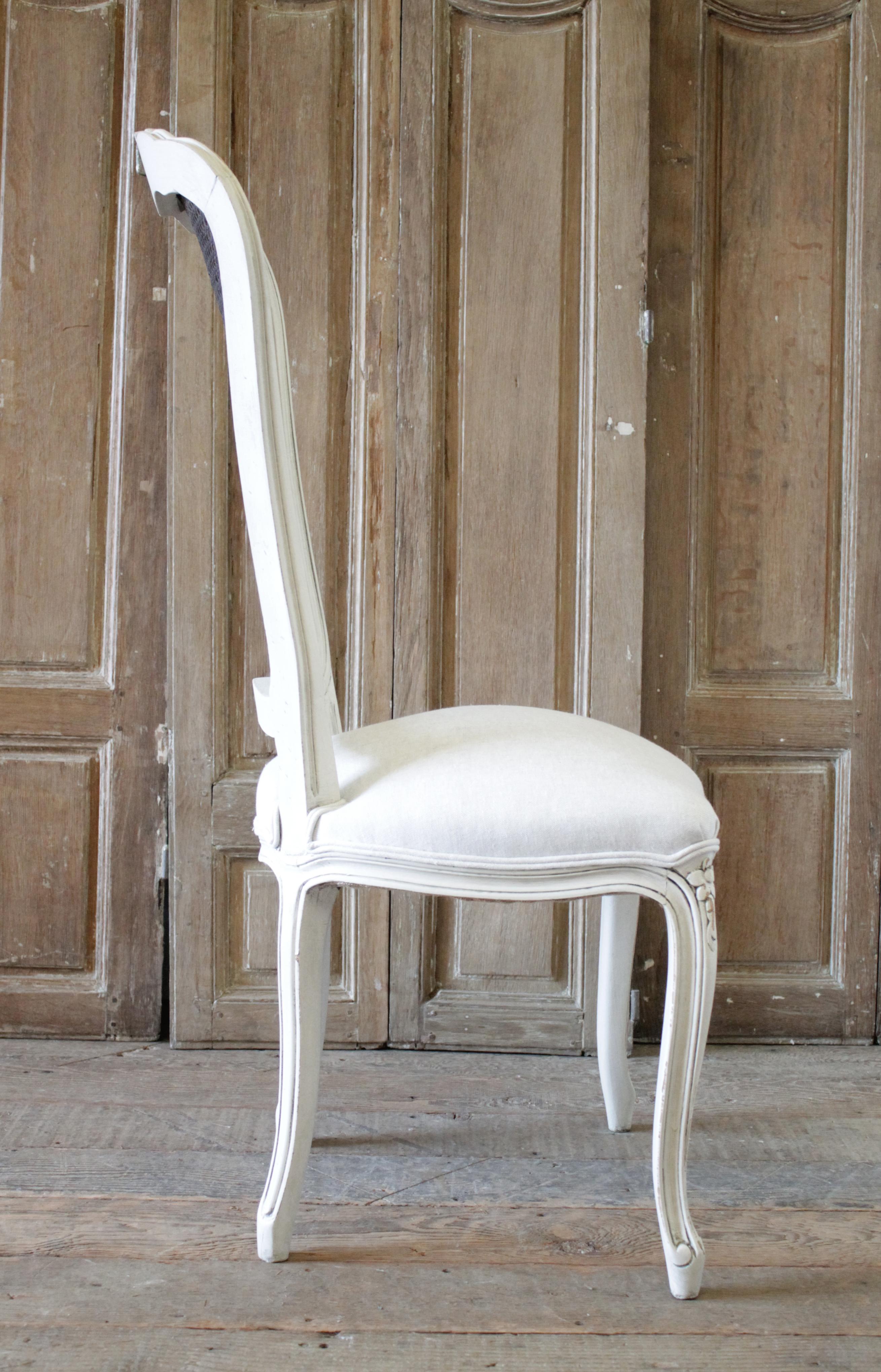 20th Century French Country Style Cane Back Accent Chair 4