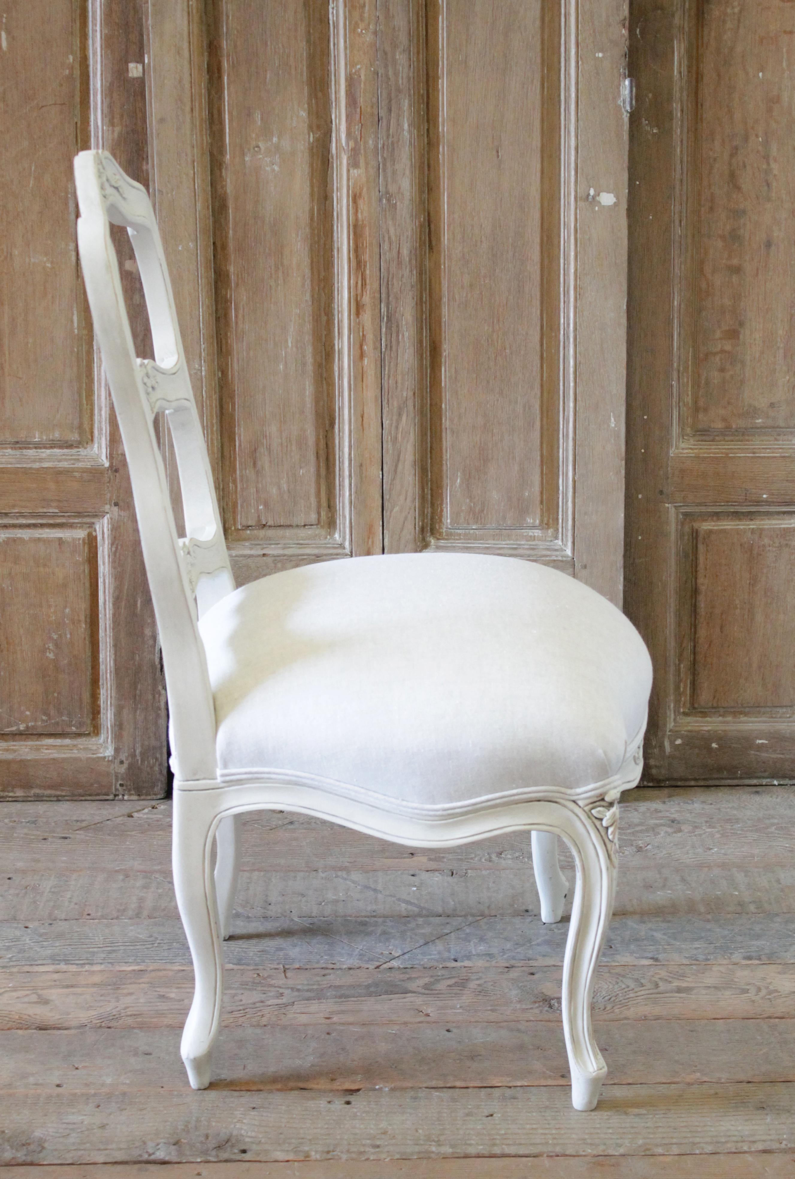 20th Century French Country Style Ladder Back Accent Chair 4