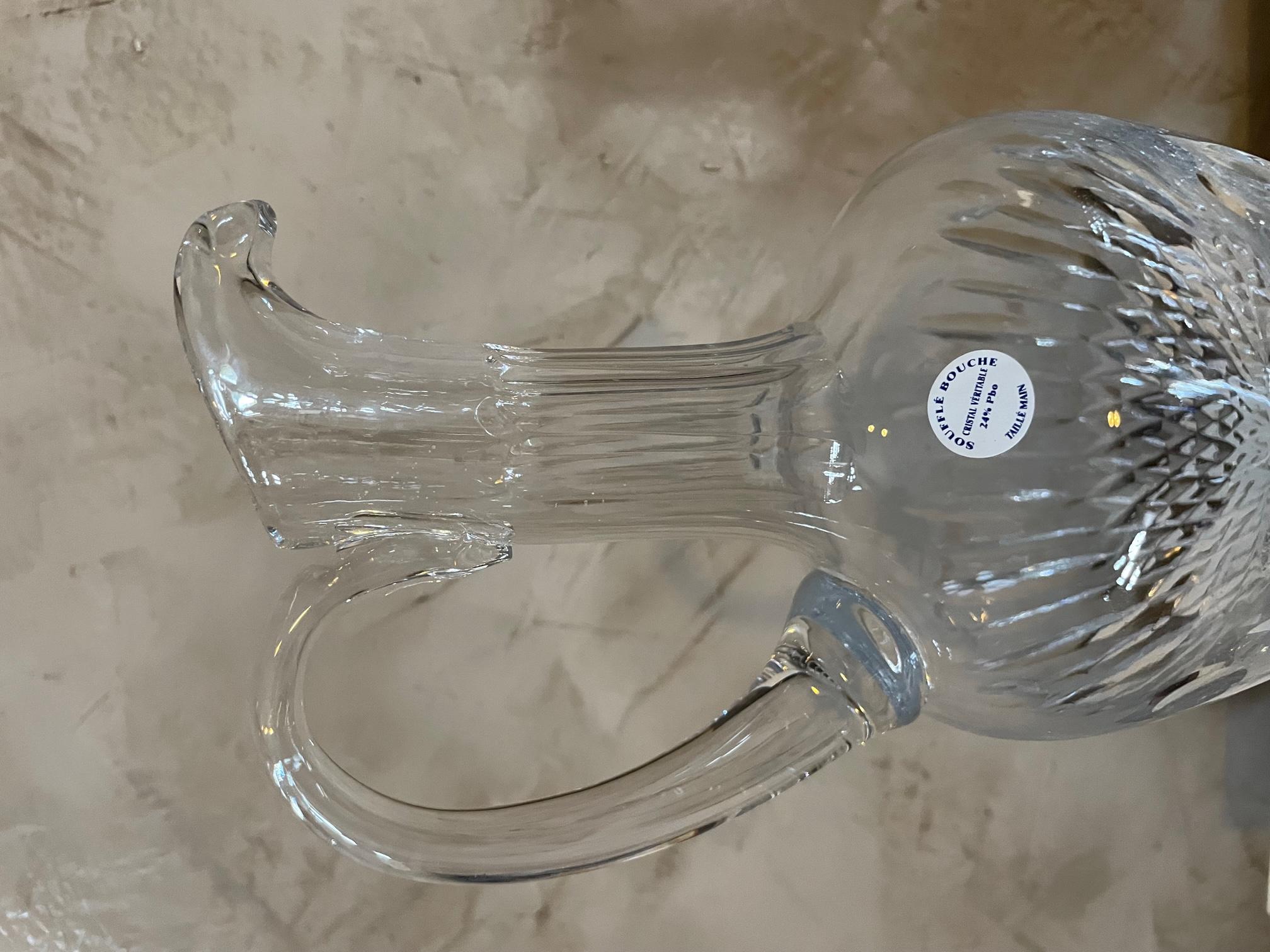 Ensemble de verres et de carafes en cristal français du 20e siècle, années 1950 en vente 9