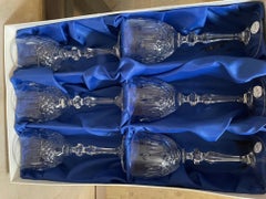 20th Century French Cristal Set of Glass and a Decanter, 1950s