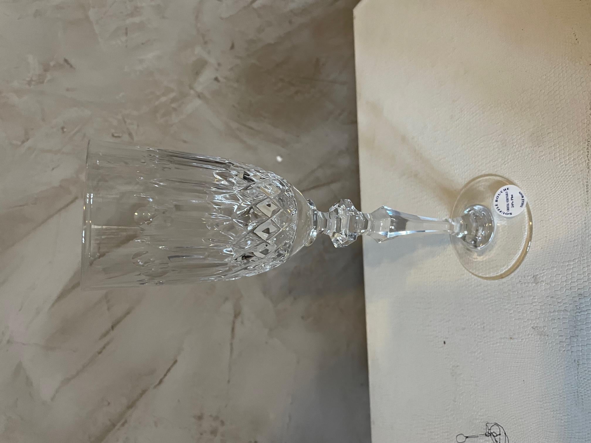 20th Century French Cristal Set of Glass and a Decanter, 1950s For Sale 4
