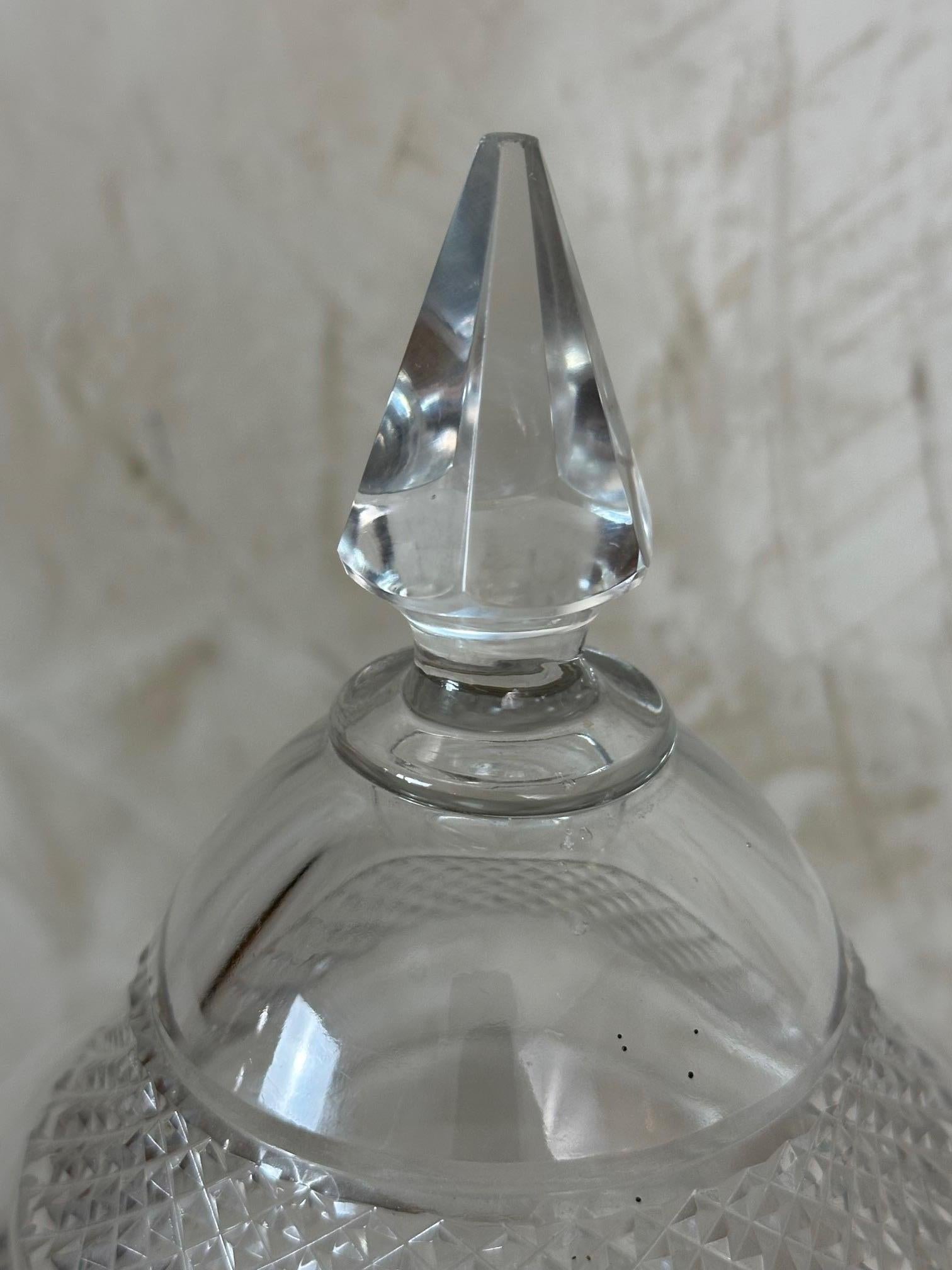 Fontaine à absinthe en cristal et laiton du 20e siècle, années 1920 en vente 5