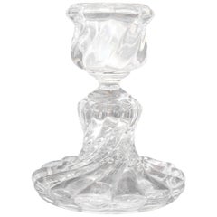Retro 20th Century French Crystal Candlestick by Baccarat