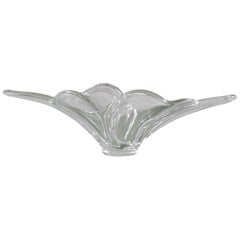 20th Century French Crystal Centerpiece Bowl, 1960s-1970s