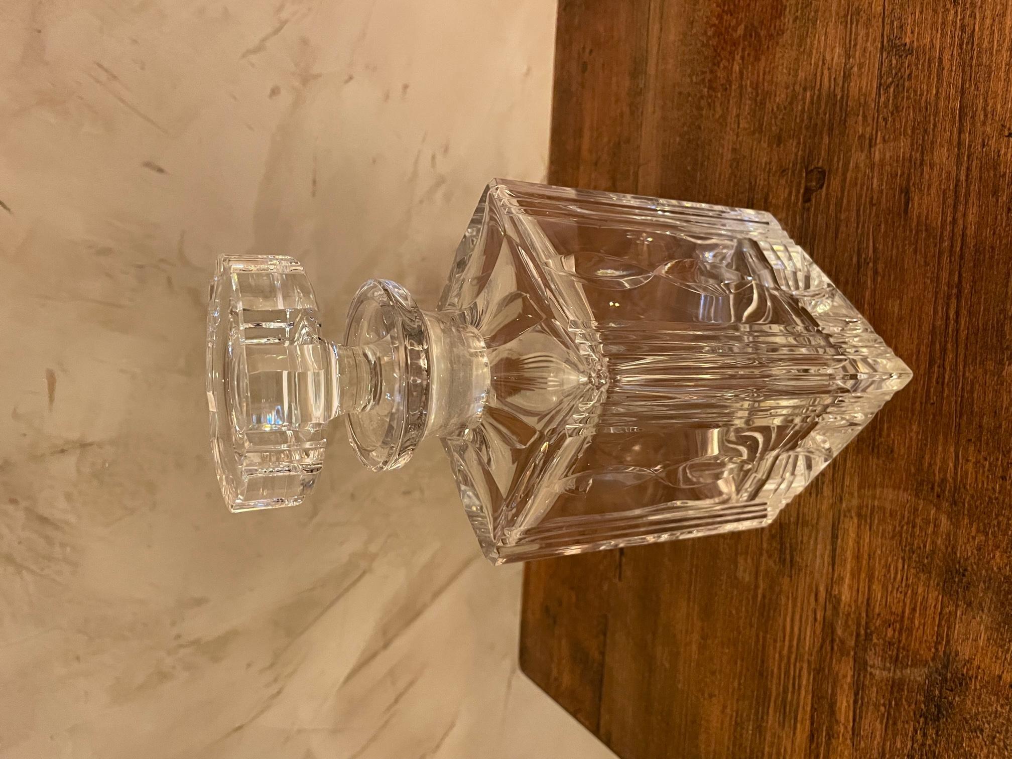 Français 20e siècle, Carafe à whisky en cristal français, années 1950 en vente