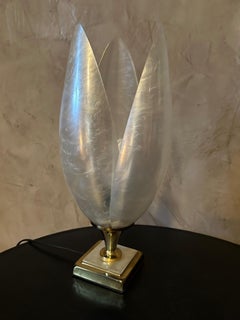 20th century French Designer Roger Rougier Tulip Table Lamp