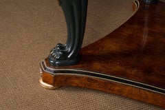 20th Century, French Desk or Bureau Plat with Lions in the Antique Empire Style