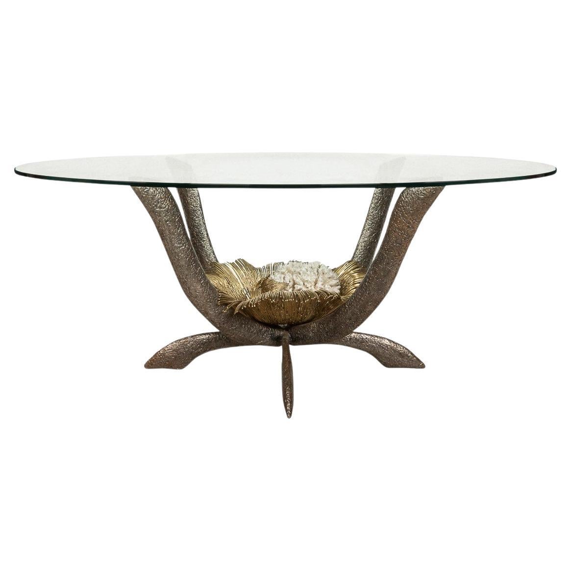 20th Century French Dining Table by Jacques Duval Brasseur, France, circa 1970 For Sale