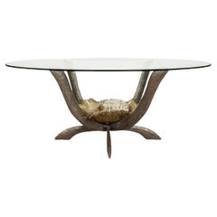 20th Century French Dining Table by Jacques Duval Brasseur, France, circa 1970