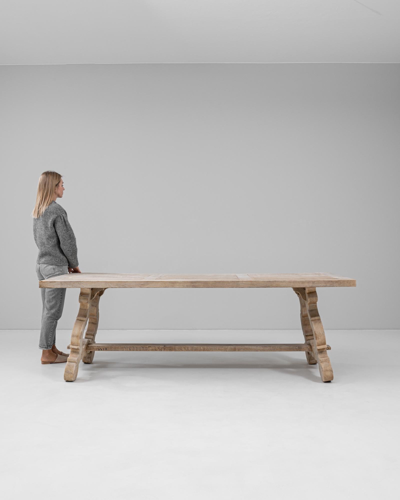 Oak 20th Century French Dining Table For Sale