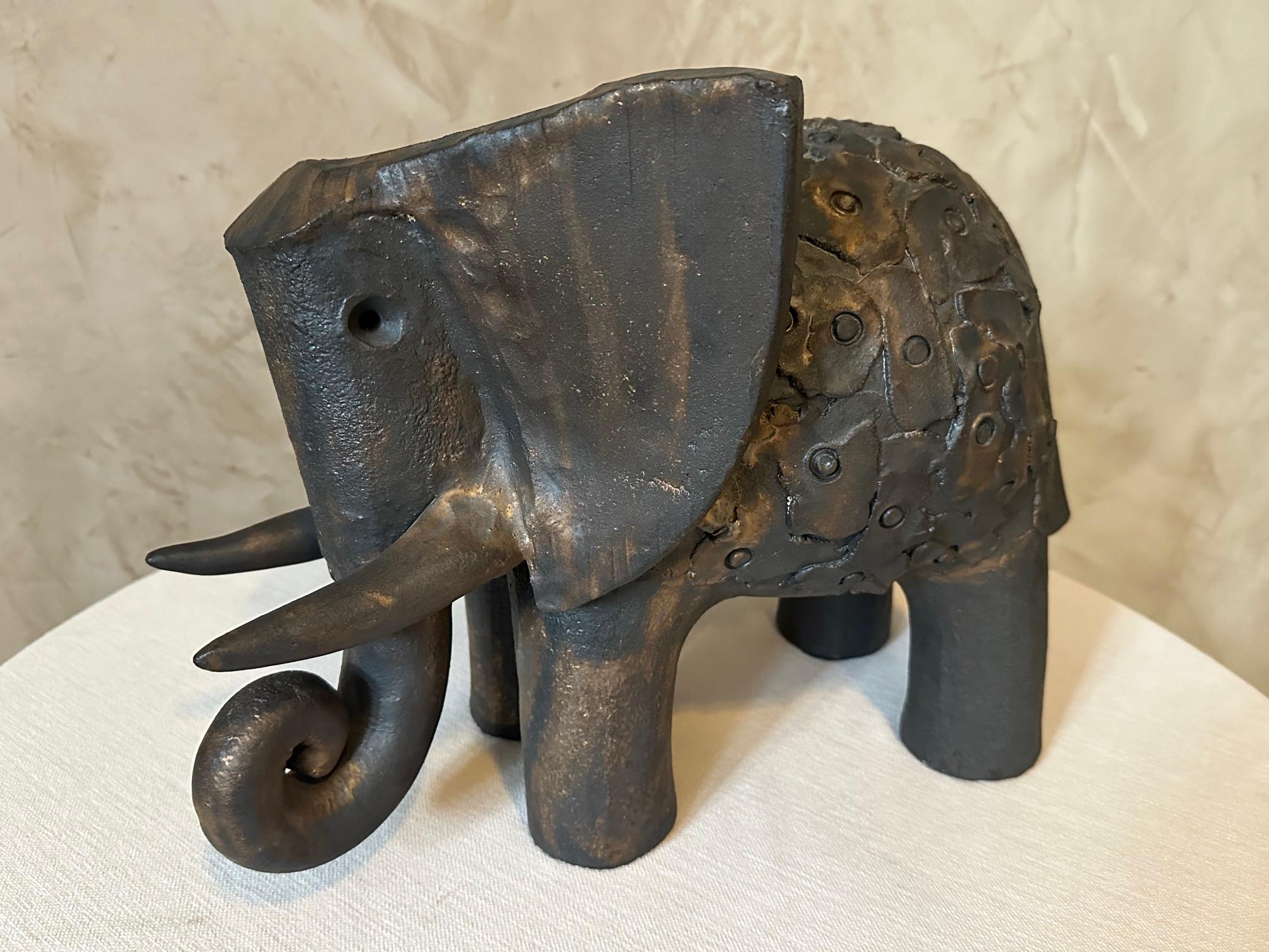 Éléphant français Dominique Pouchain du 20ème siècle 2