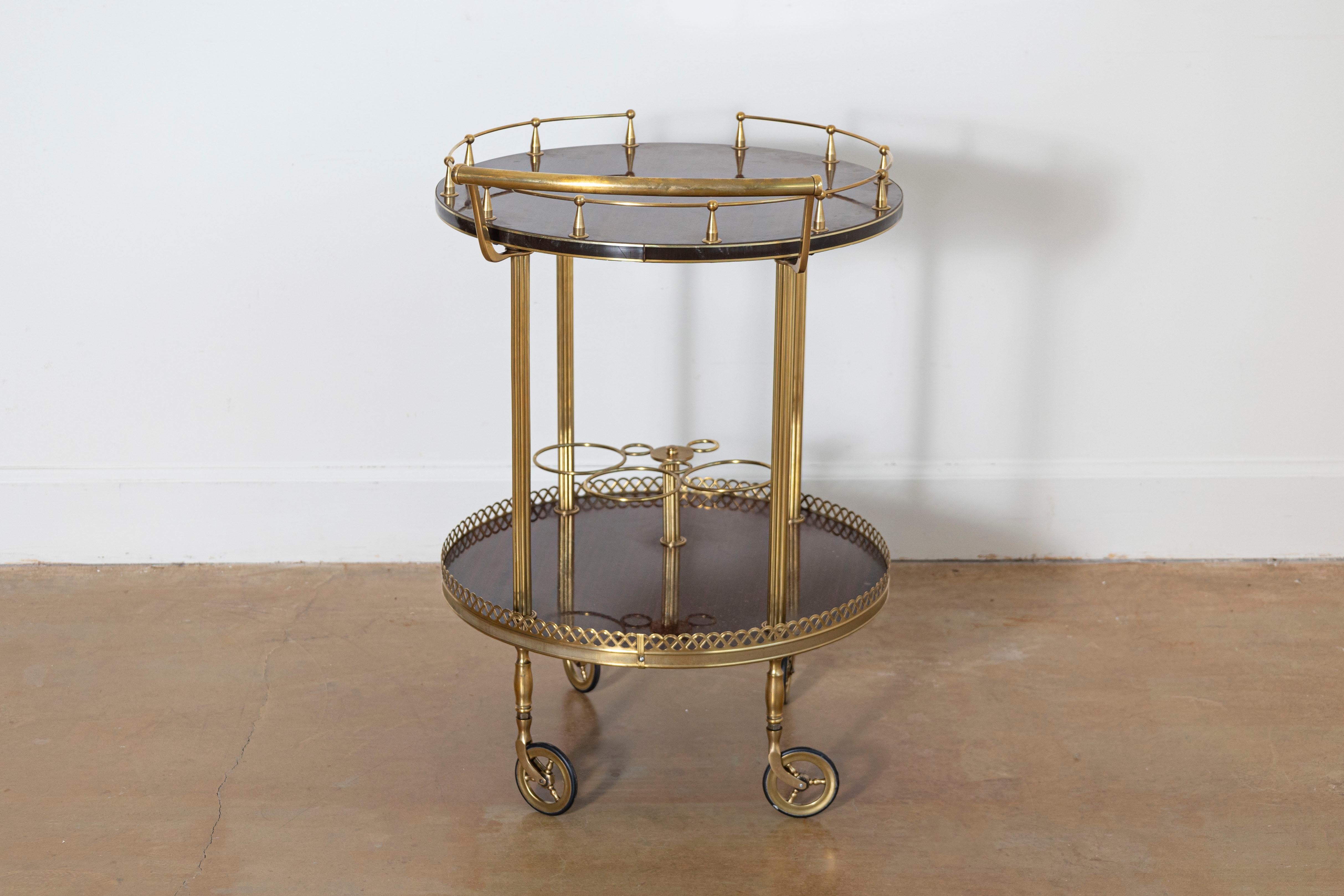Mid-Century Modern Chariot à boissons français du 20e siècle en vente