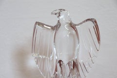 20th Century French Eagle Sculpture in Crystal by Baccarat