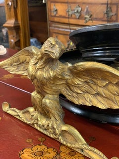 20th Century French Eagle with Spread Wings made of Bronze and Signed JP