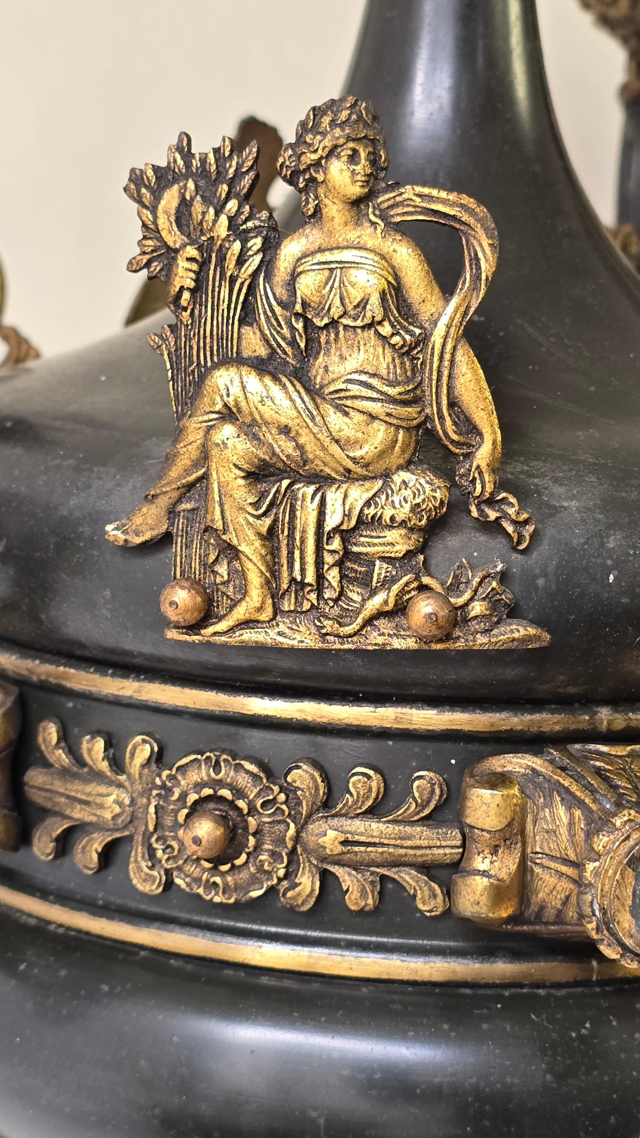 Lampadario a 5 luci Impero francese del XX secolo in vendita 4