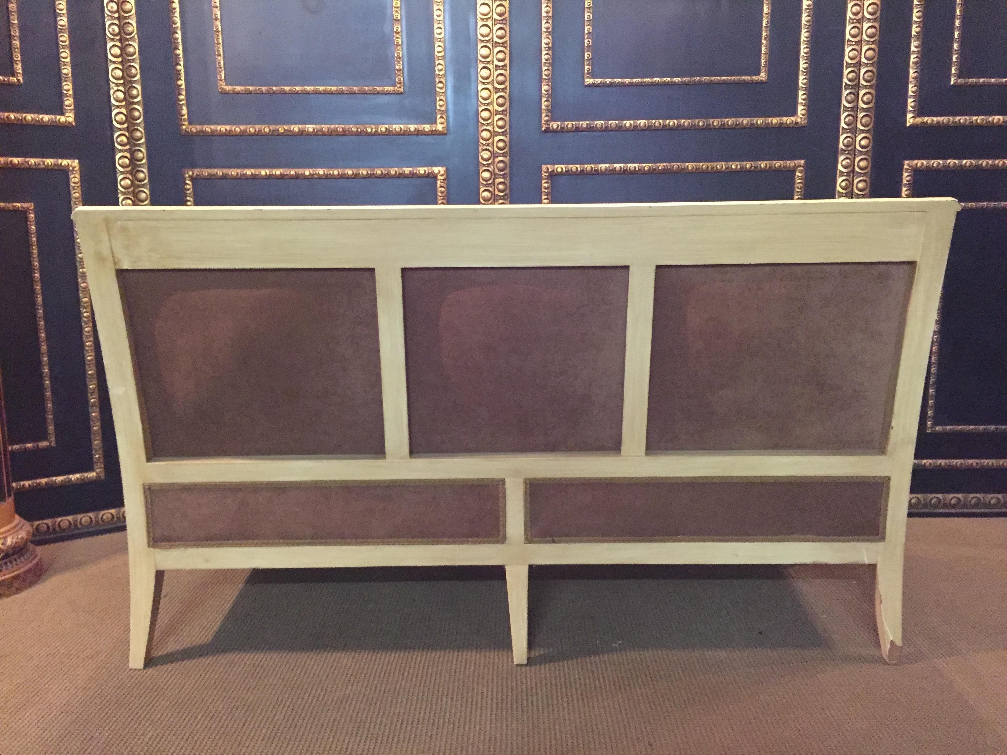Antiquités du 20e siècle  Salon Empire français avec deux fauteuils sculptés en vente 3
