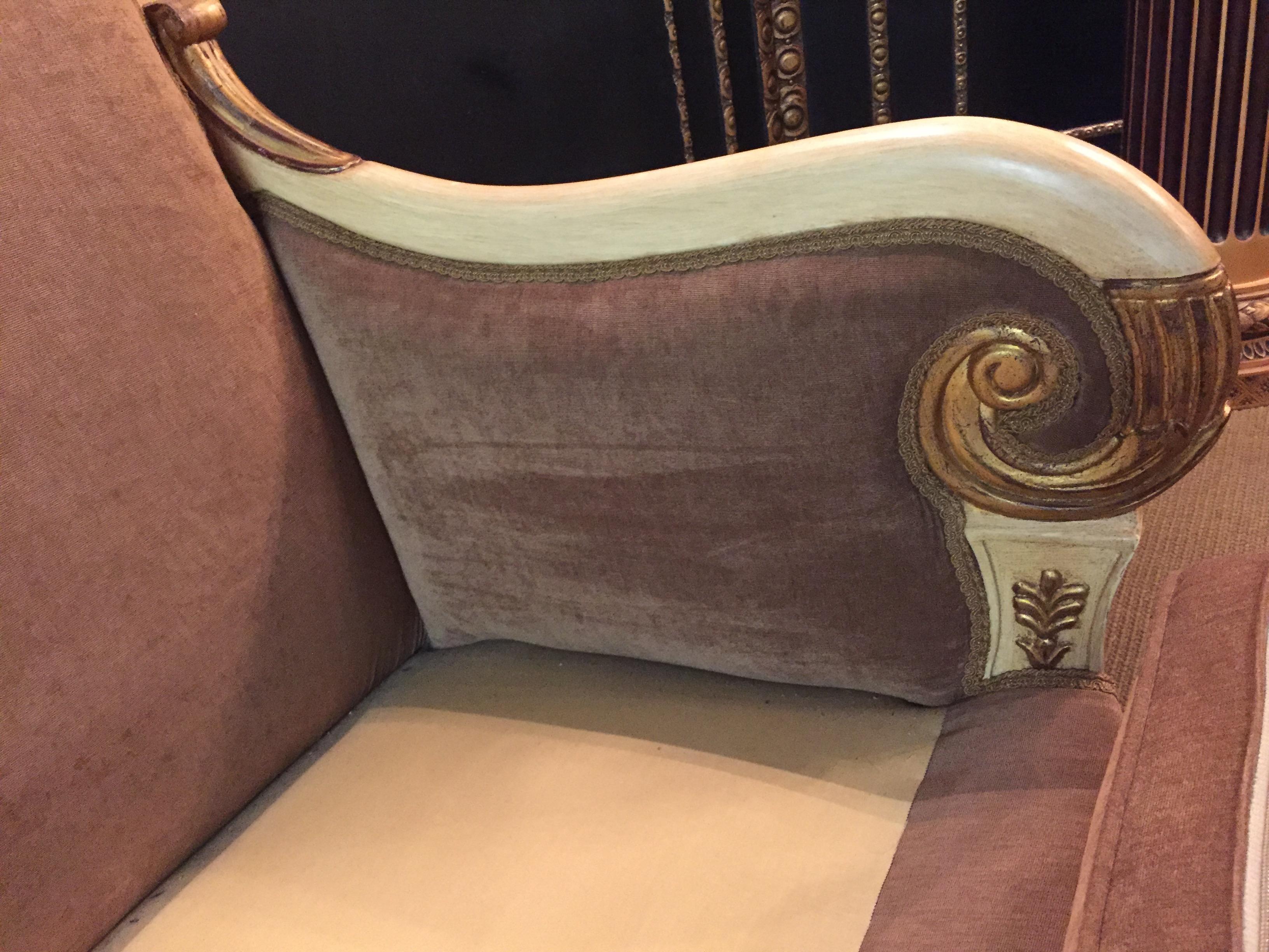 Antike des 20. Jahrhunderts  Französisch Empire Salon Ameublement mit zwei Sesseln geschnitzt im Angebot 7